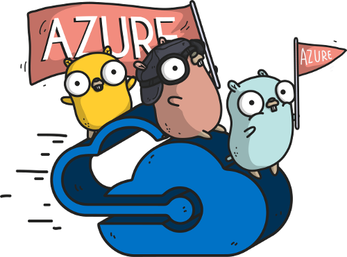 Gophers on the Azure Logo