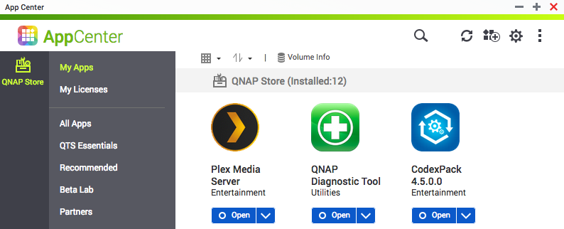 QNAP Plex Installation Screenshot